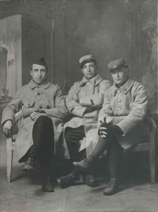 Vaché, Perrin et Chaillous en uniforme