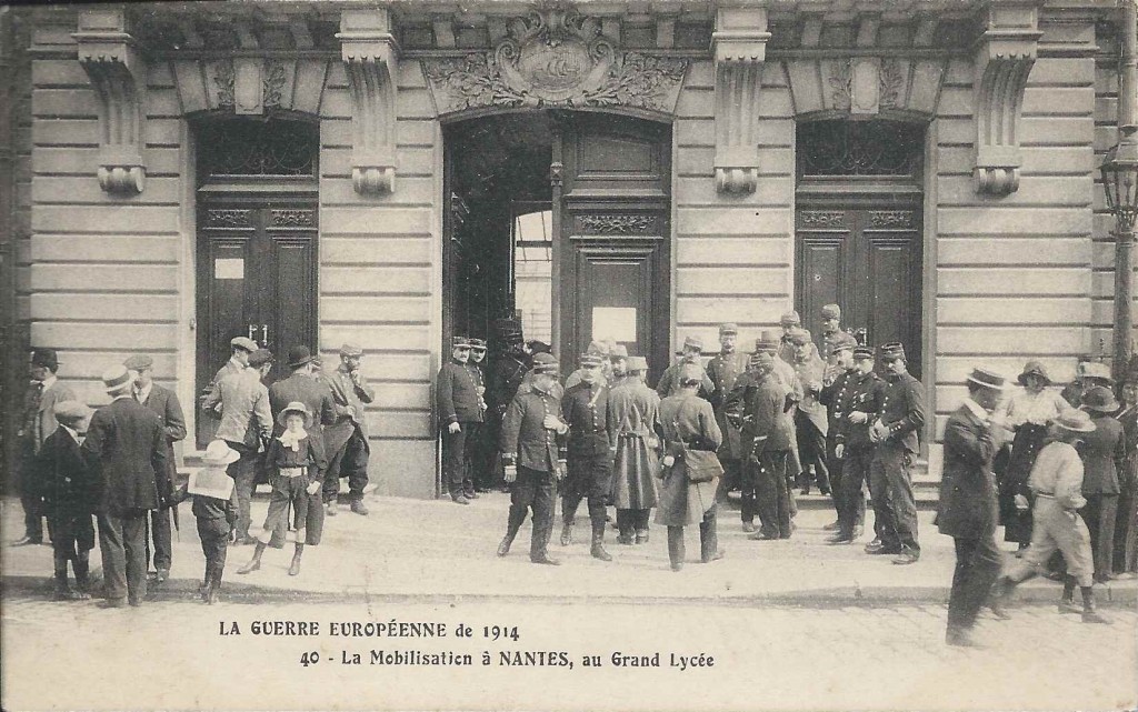 Mobilisation au Grand Lycée en août 1914