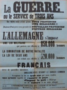 Affiche apposée sur les murs de Nantes le 30 mars 1913