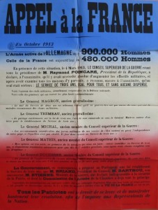 15 avril 1913 Les partisans de la loi de 3 ans affichent