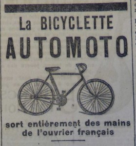 Deux publicités parues dans Le Populaire du 27 avril 1913
