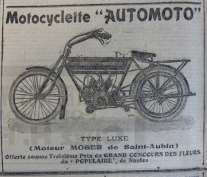 Publicité parue dans Le Populaire du 27 avril 1913