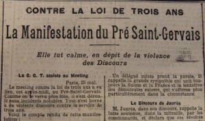 Le Populaire, 27 mai 1913