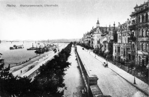 Les bords du Rhin à Mayence. Source : Stadtarchiv Mainz - BPS