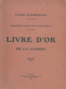 Lycée de Nantes Livre d'Or de la Guerre