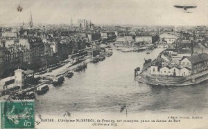 Nantes Maneyrol survole Nantes février 1913