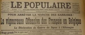 Le Populaire 25 août 1914