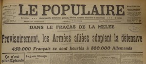 Le Populaire du 26 août 1914