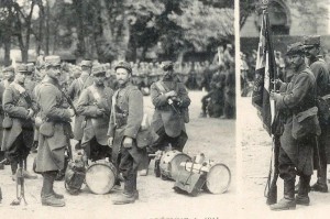 Les soldats du 65ème Régiment d'Infanterie de Nantes partent pour le front