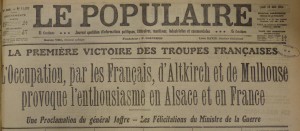 Le Populaire du 10 août 1914