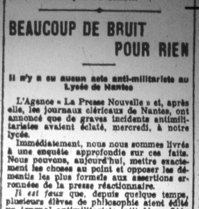 Le Phare de la Loire, 3 février 1913